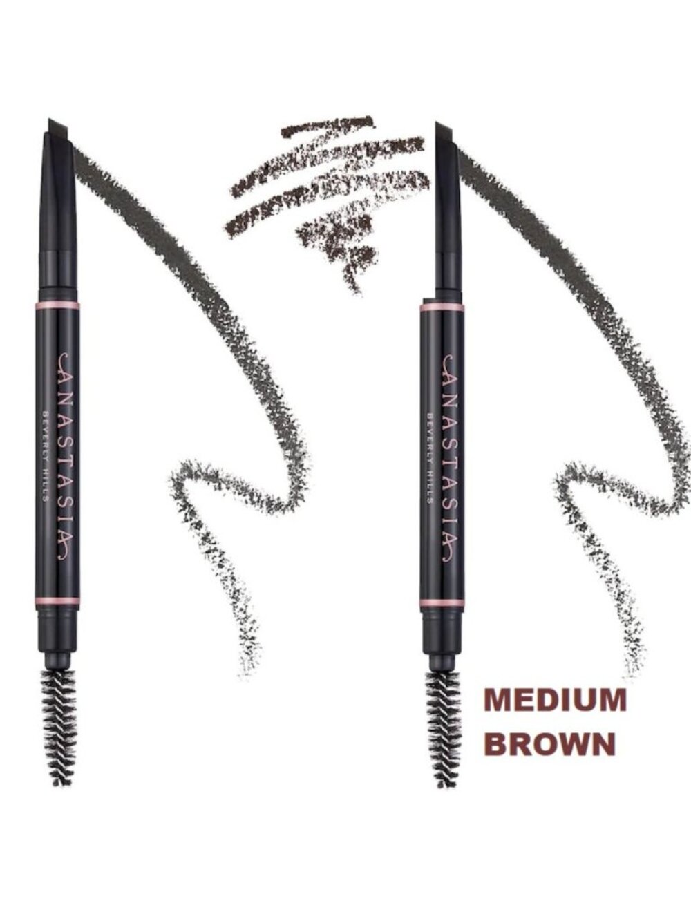 41% SALE 💛2 Anastasia  MEDIUM BROWN Brow Definer Triangular Brow Pencils ✨BNIBs